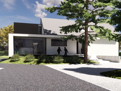 Entrée projetée des cabinets Entrée projetée des cabinets